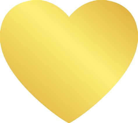Gold Heart Icon 11934378 Png
