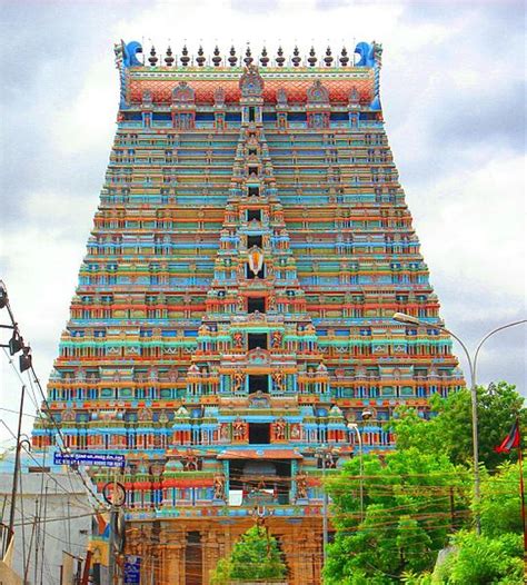 Tamilnadu Tourism Ranganathaswamy Temple Srirangam Gopurams Towers