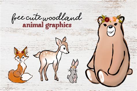 Free Woodland Animal Graphics Woodland Animals Holiday Graphics Graphic