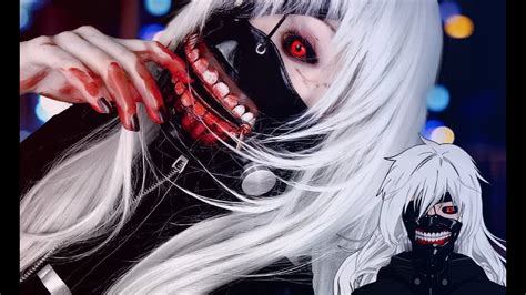 Female Kaneki Cosplay Makeup Tutorial Tokyo Ghoul 東京喰種 トーキョーグール コスプレ