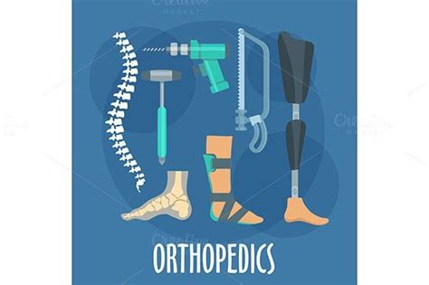 Orthopedics Icons Set Orthopedics Icon Set Clinic Design