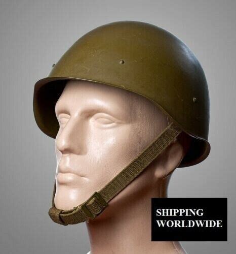 Original Steel Helmet Ssh 40 Wwii Russian Ukraine Military Soviet Army