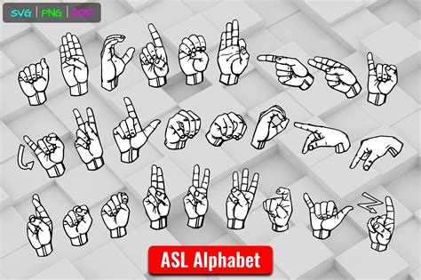 American Sign Language Alphabet Poster