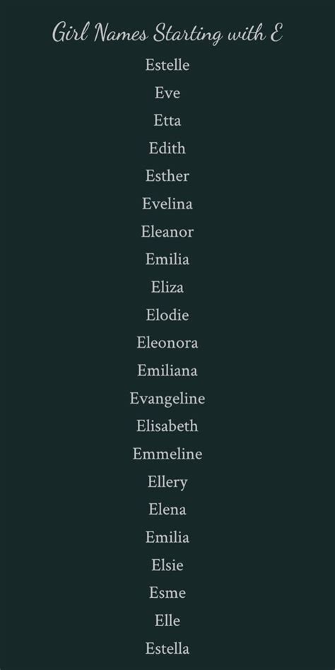 girl names starting with e in 2021 book names character names pretty names