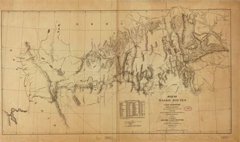 Buy Infinite Photographs Map 1859 Of Wagon Routes In Utah Territory