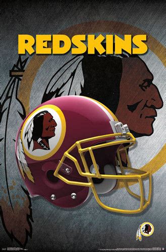 Washington Redskins Official Nfl Football Team Helmet Logo Poster Tr