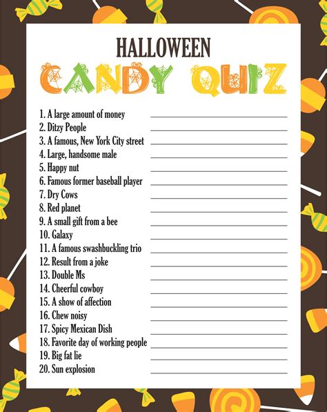 15 Best Halloween Candy Trivia Questions Printable Pdf For Free At