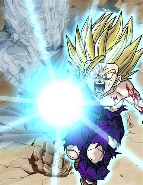 Gohan Ssj2 Father Son Kamehameha The Best S Are On Giphy