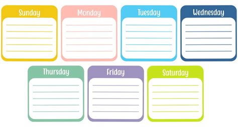 6 Best Images Of Days Of The Week Printables Days Of The Week Chart
