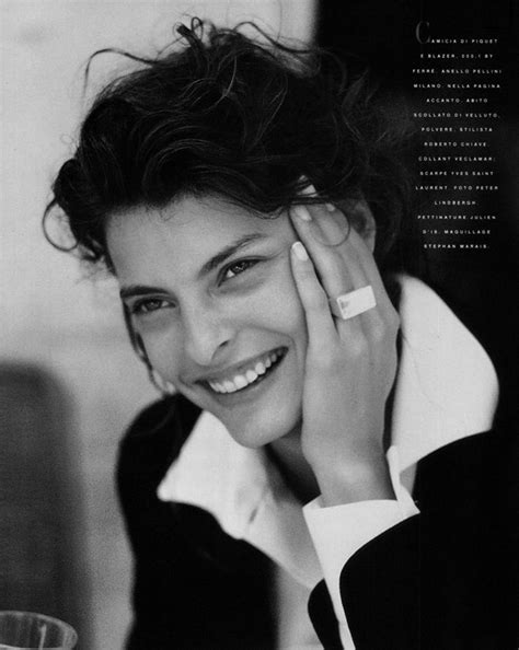 Linda Evangelista By Peter Lindbergh For Vogue Italia October 1988