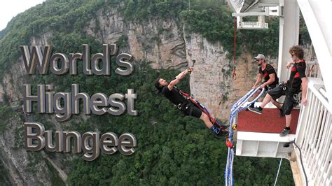 Reporters Diary The Worlds Highest Bungee In China Cgtn