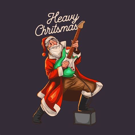 Premium Vector Santa Claus Playing Guitar