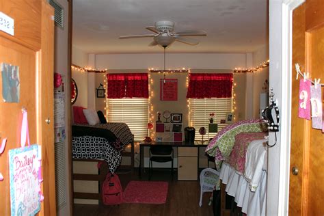 walk in closets on each side for each resident as soon as you walk through the door college