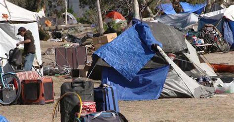 Long Time California Homeless Encampment Cleared Out Cbs News