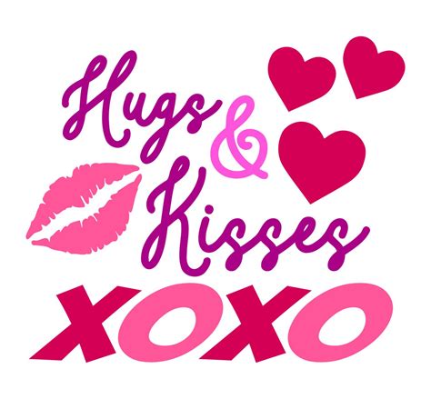 Hugs and Kisses Svg Xoxo Svg File Xoxo Svg Design Svg Xoxo | Etsy | Hug