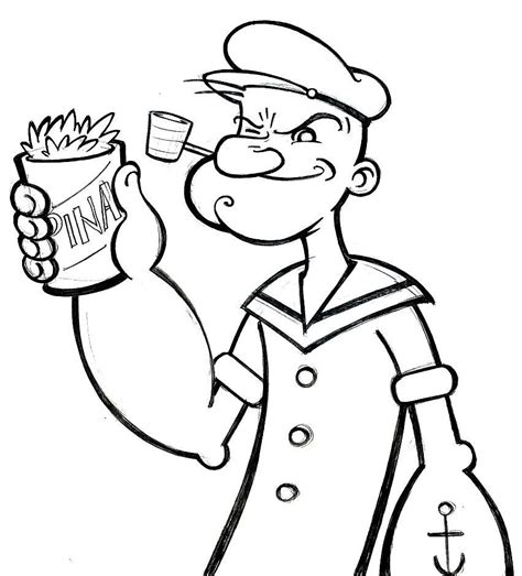 Pin By April Dikty Ordoyne On Popeye Cartoon Coloring Pages