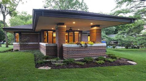 Frank Lloyd Wright Inspired Prairie Style Home Stephen Jaskowiak