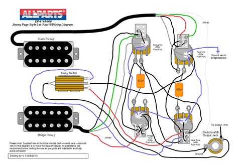 It most commonly consists of pickups, potentiometers to adjust volume and tone. Wiring kit - Jimmy Page Les Paul® Style - Allparts UK