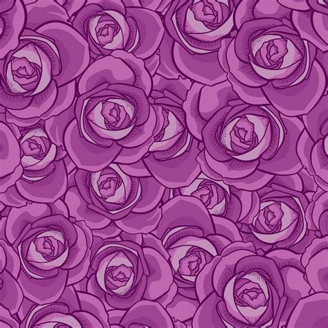 Rose Seamless Pattern Flower Seamless Pattern Vector Floral Seamless