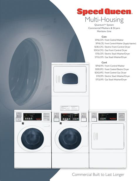 Speed Queen Commercial Washer Manual