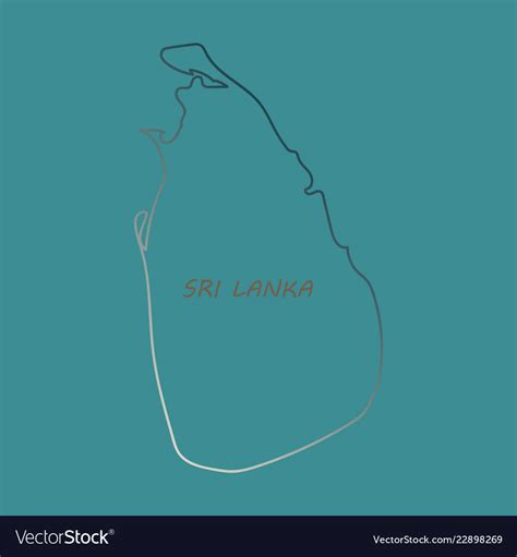 Sri Lanka Set Detailed Country Shape With Region Vector Image