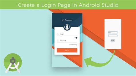 How To Create A Beautiful Login Page In Android Studio Design 2 Youtube