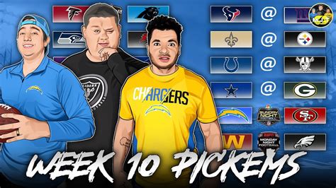 Nfl Week 10 Game Picks Who Is Winning Each Game Mikes Pickems
