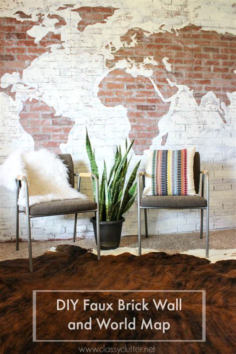 20 Faux Brick Accent Wall