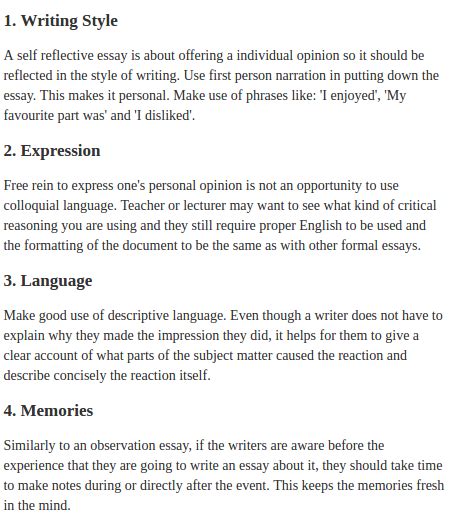 I display this unedited reflection paper anonymously with permission of the author who i will call john. What are tips on writing a self-reflective essay? - Quora