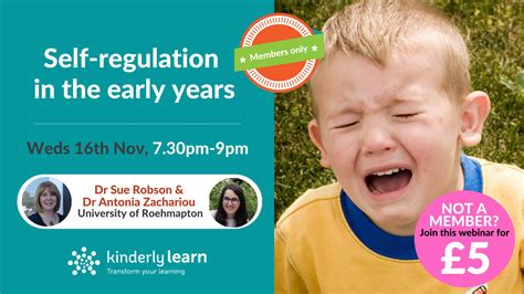 Understanding Self Regulation In The Early Years Webinar Cpd Kinderly