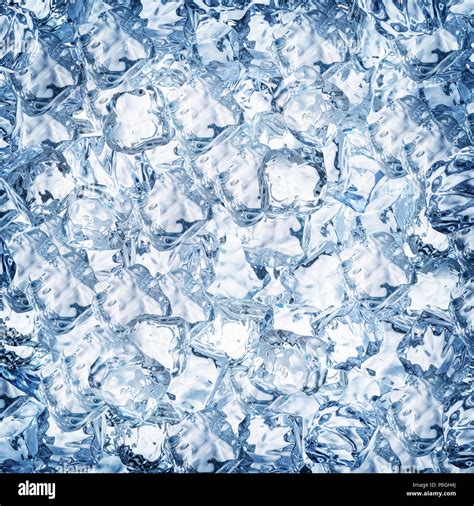 Perfect Ice Cube Background Top View Stock Photo Alamy