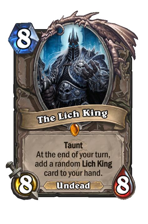 The Lich King Hearthstone Card