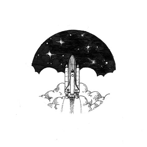 By Logan Rohlf Pen And Ink Minimal Illustration Nasa Rocket Nasa