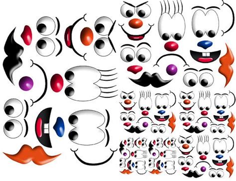 Printable Silly Faces For Preschool Art Projects By Printatoy Because