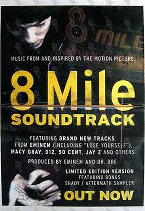 8 Mile Soundtrack Movie Poster Rare Records Au