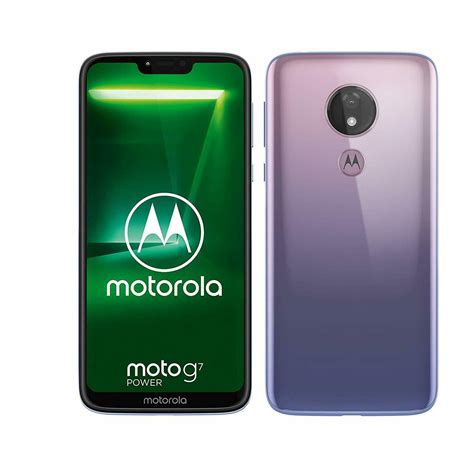 Motorola G7 Power 64gb Unlocked Gsm Phone W 12mp Camera Iced Violet