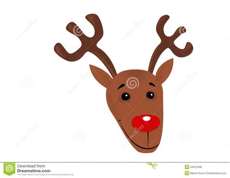 Christmas Reindeer Cartoon Stock Illustration