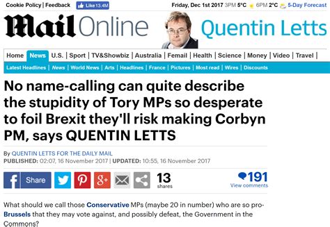 Letts Compareright Wing Columnist Rants Against ‘puffed