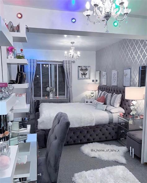 Pin By Navyyy On Home Decor Fancy Bedroom Grey Bedroom Decor Room