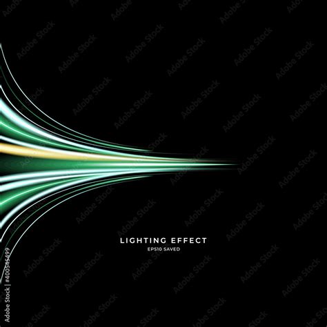 Abstract Vector Neons Wave Bright Sparkling Background Stock Vector