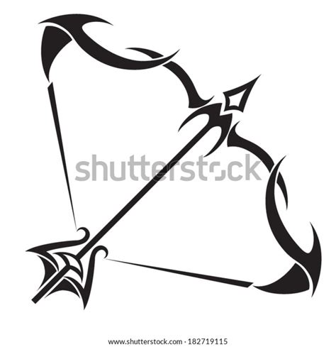 Sagittarius Zodiac Sign Isolated On White Stock Vector Royalty Free