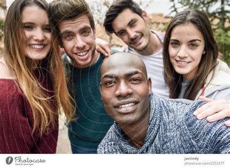 Multiracial Group Of Friends Taking Selfie Together A Royalty Free
