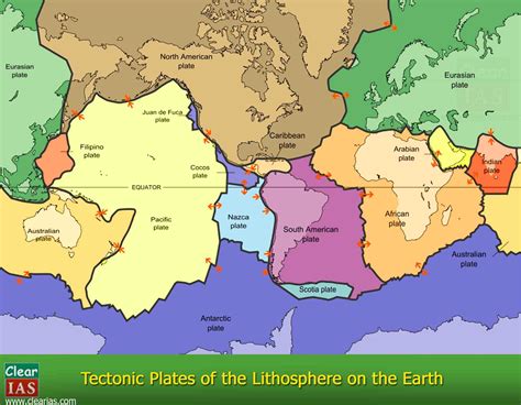 Earths Major Tectonic Plates