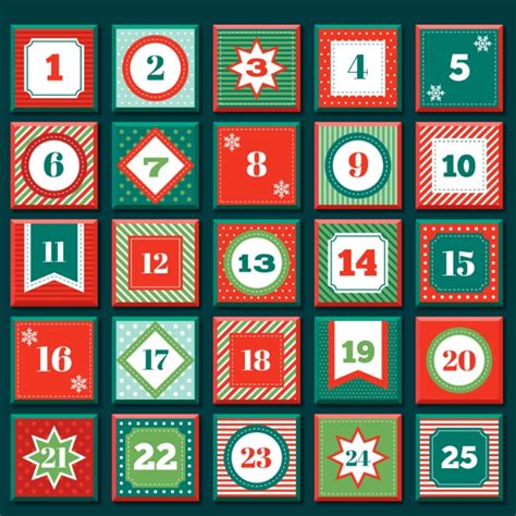 Christmas Advent Calendar Design Template Postermywall