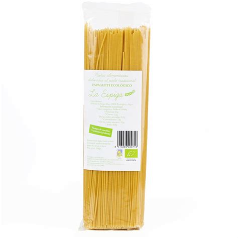 Espagueti Ecológico 500 Gr Pastas Alimenticias La Catalana