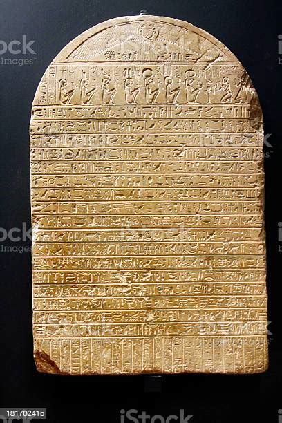 Ancient Egyptian Hieroglyphic Cuneiform Writing Stock Photo Download