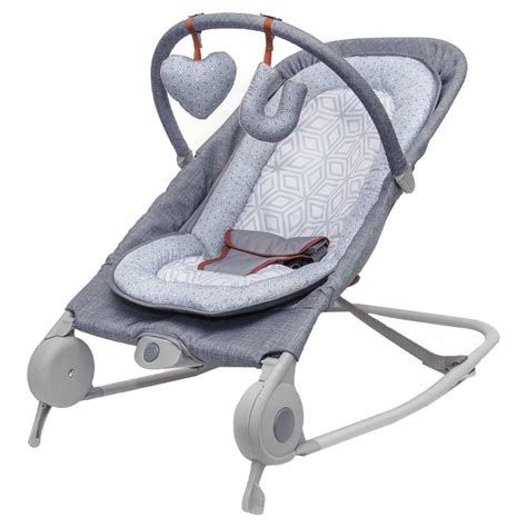 Summer Infant 2 In 1 Portable Baby Bouncer And Rocker Grey