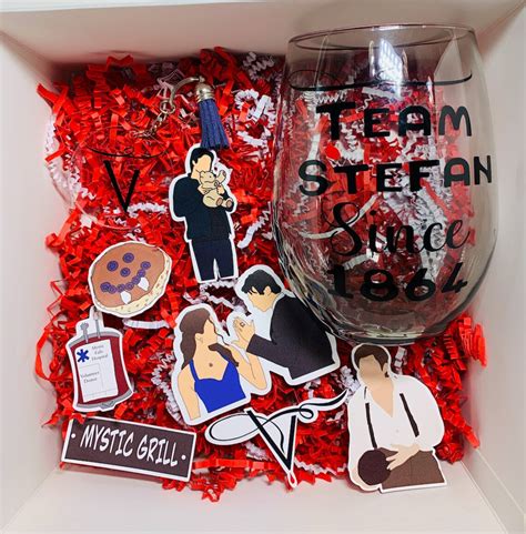 Vampire Diaries Birthday T Box Vd Stemless Wine Glass Etsy
