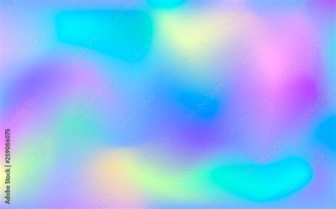 Holographic Background Colorful Smooth Gradient Hologram Color Vector