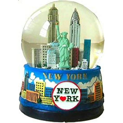 New York Snow Globe 65mm Skyline 614 New York Snow Globes New York